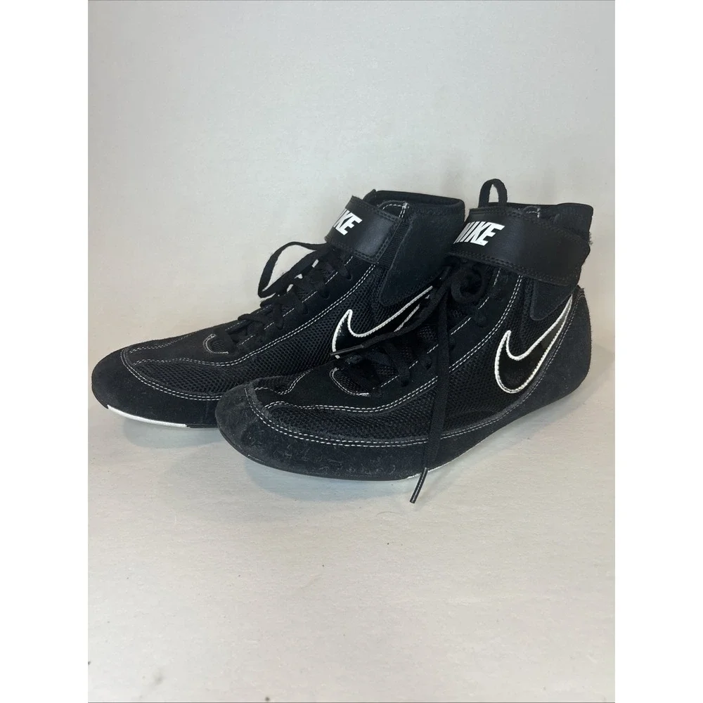 Nike Speed Sweep VII Wrestling Shoes 366683-001 Black White Men's Size 10.5 US